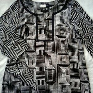 JONES WEAR STUDIO -- Navy/White  44" Bust